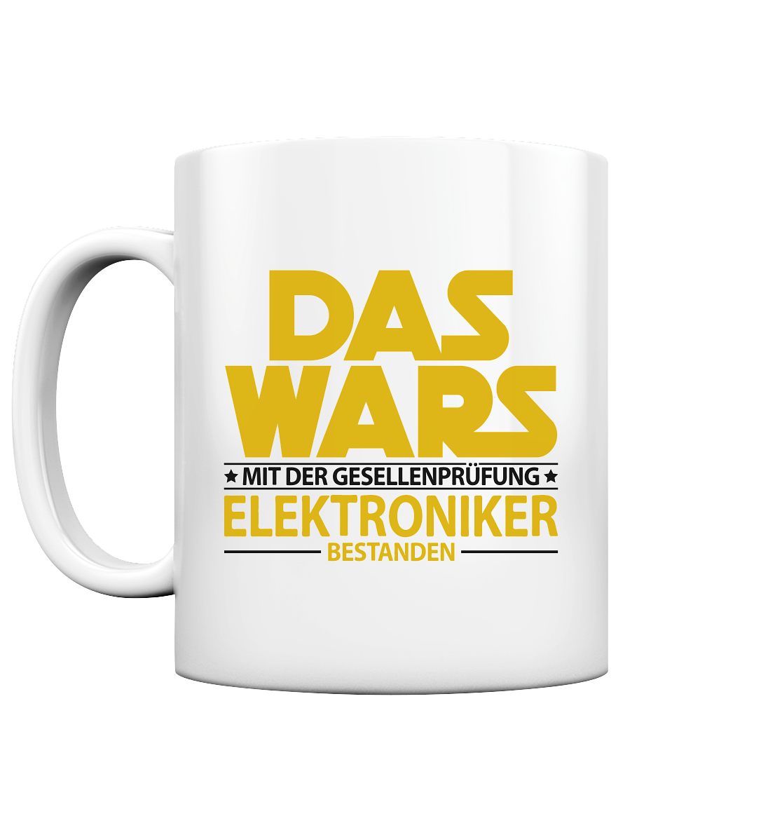 Geschenk zur bestandenen Gesellenprüfung Prüfung Elektroniker Tasse