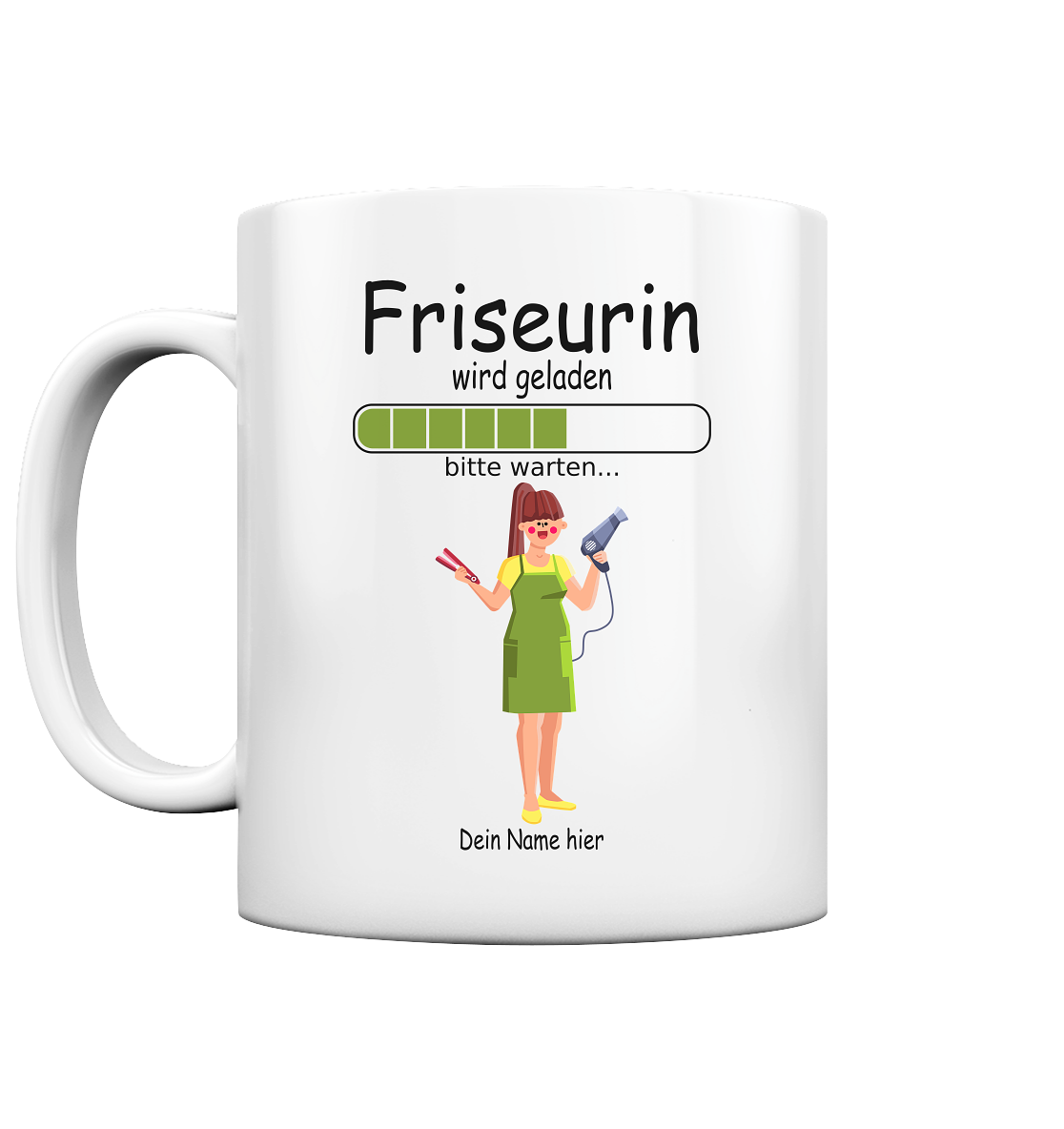 Angehende Friseurin Geschenk - Personalisierte Tasse