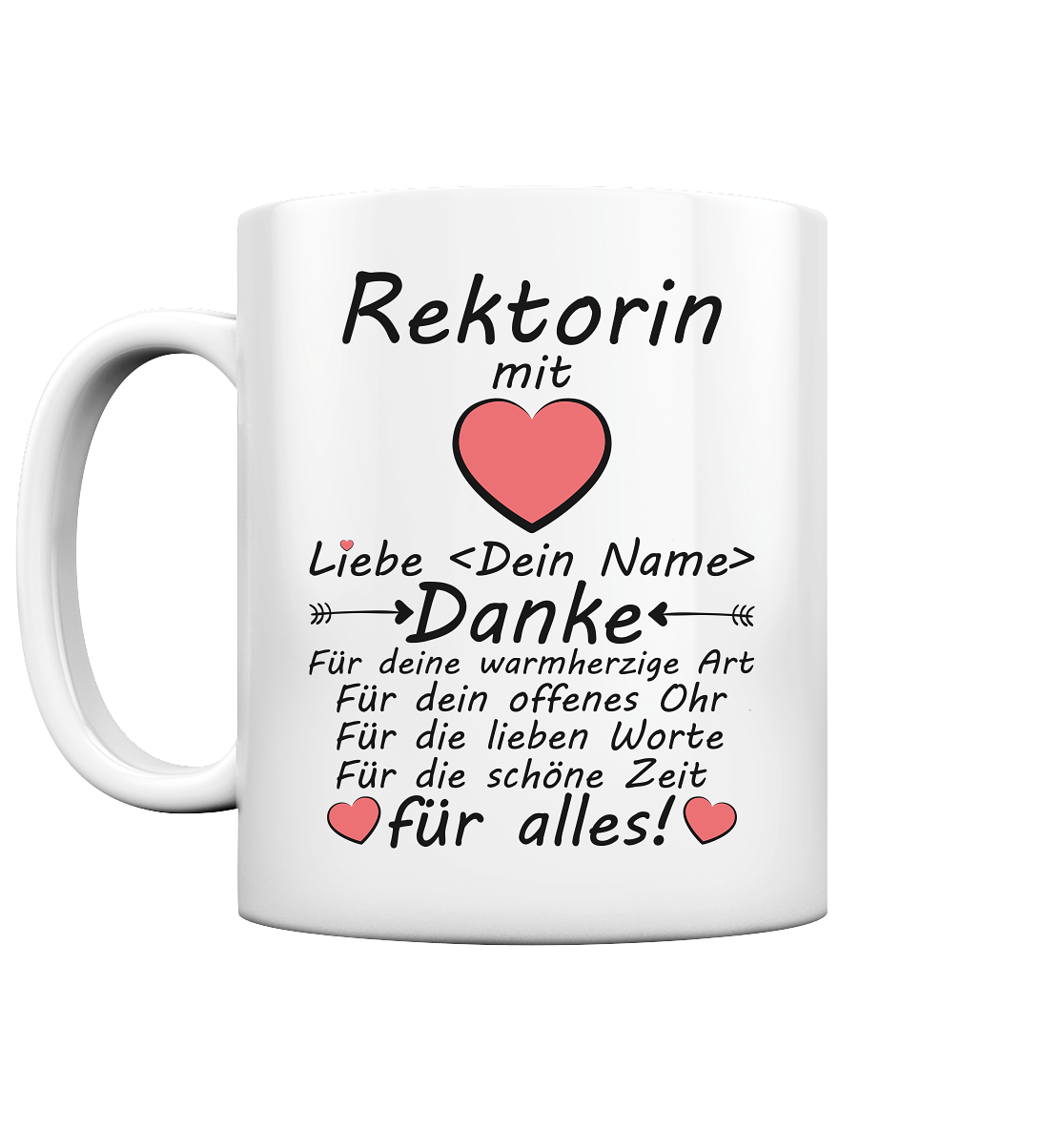 Rektorin Abschiedsgeschenk | Personalisierbar tasse