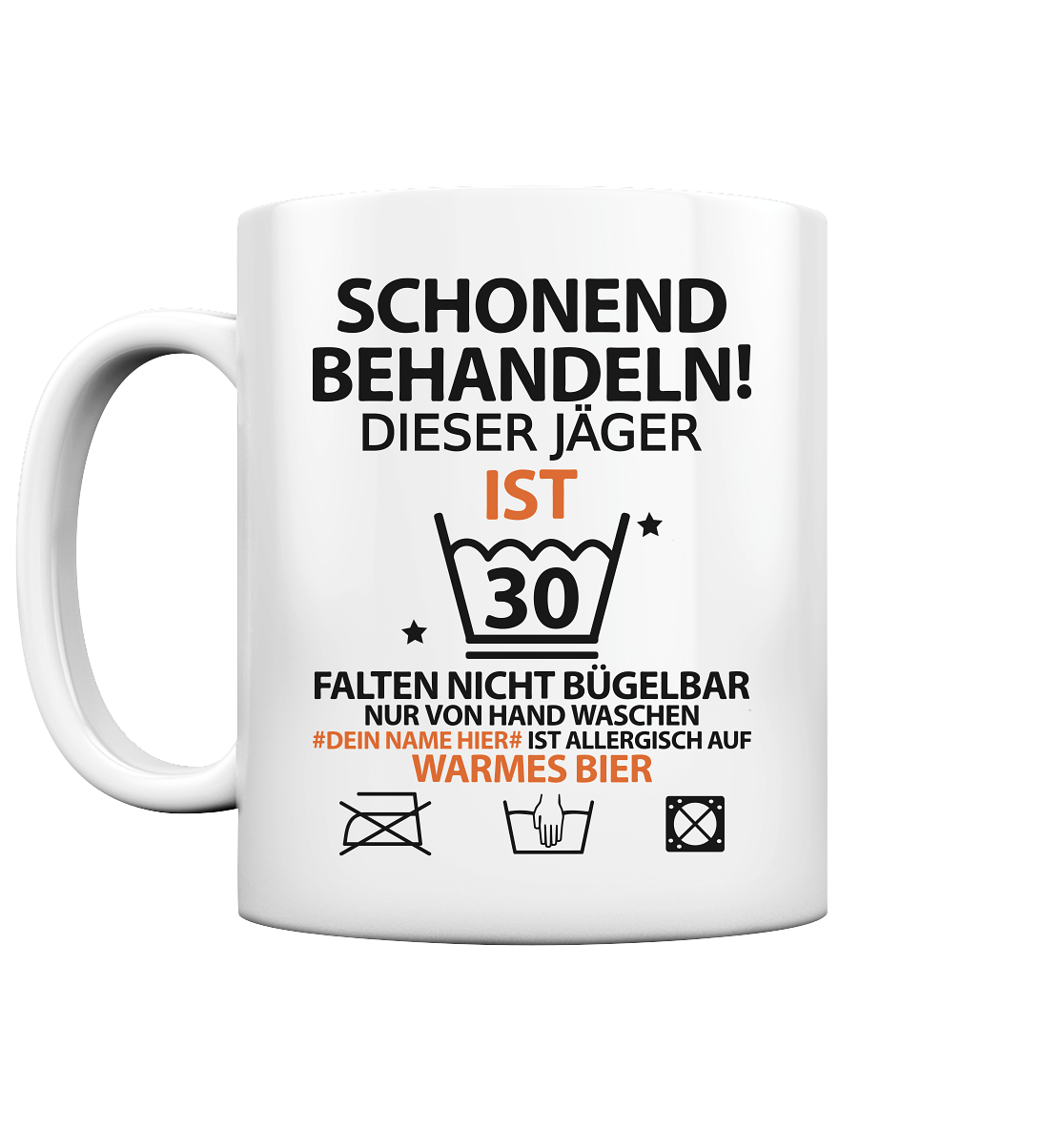 30 Geburtstag Jäger | Geschenk mit deinen Namen Tasse 2