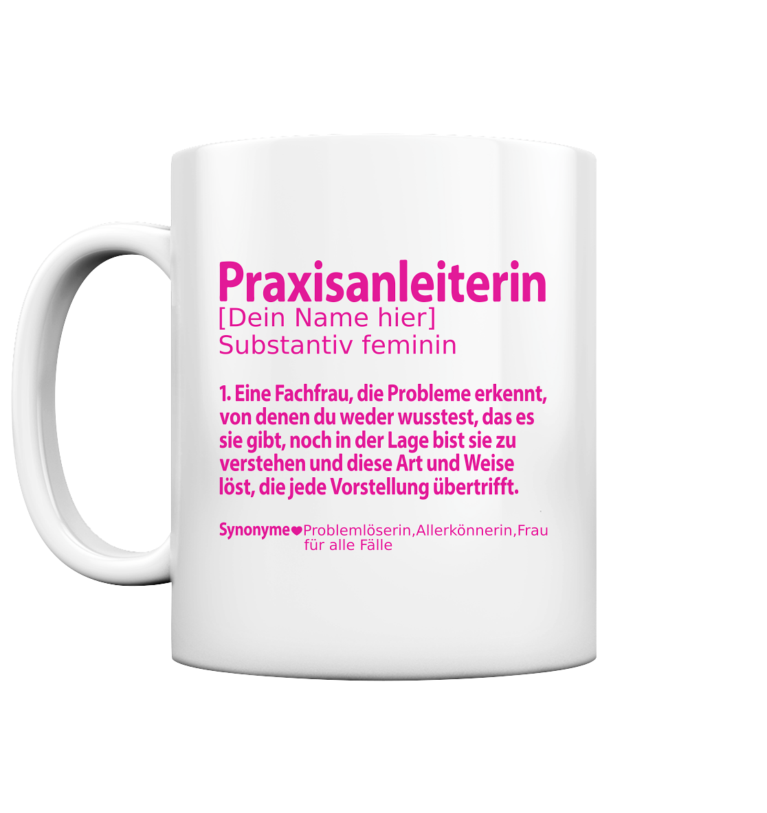 Praxisanleiterin Definition Geschenk zum Abschied Tasse Personalisiert