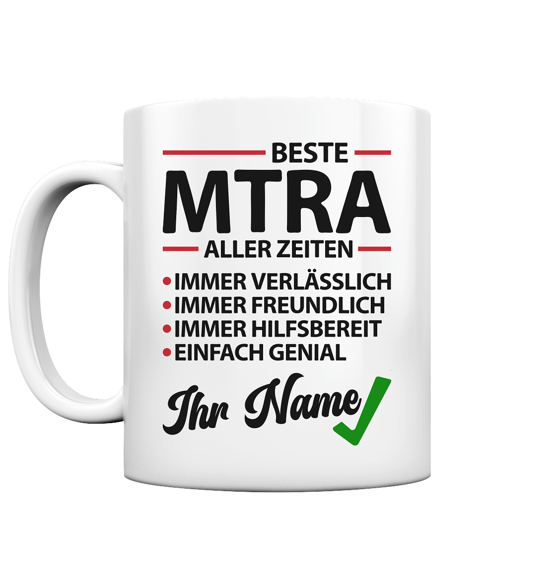 Tasse MTRA Personalisiert mit Namen Lustig