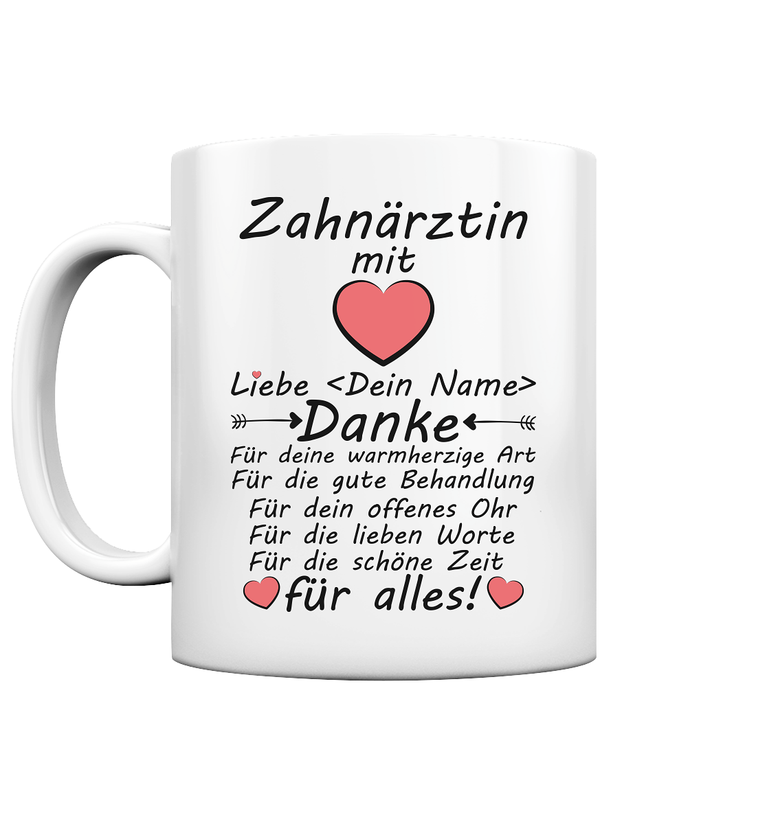 Dankeschön Zahnärztin Tasse