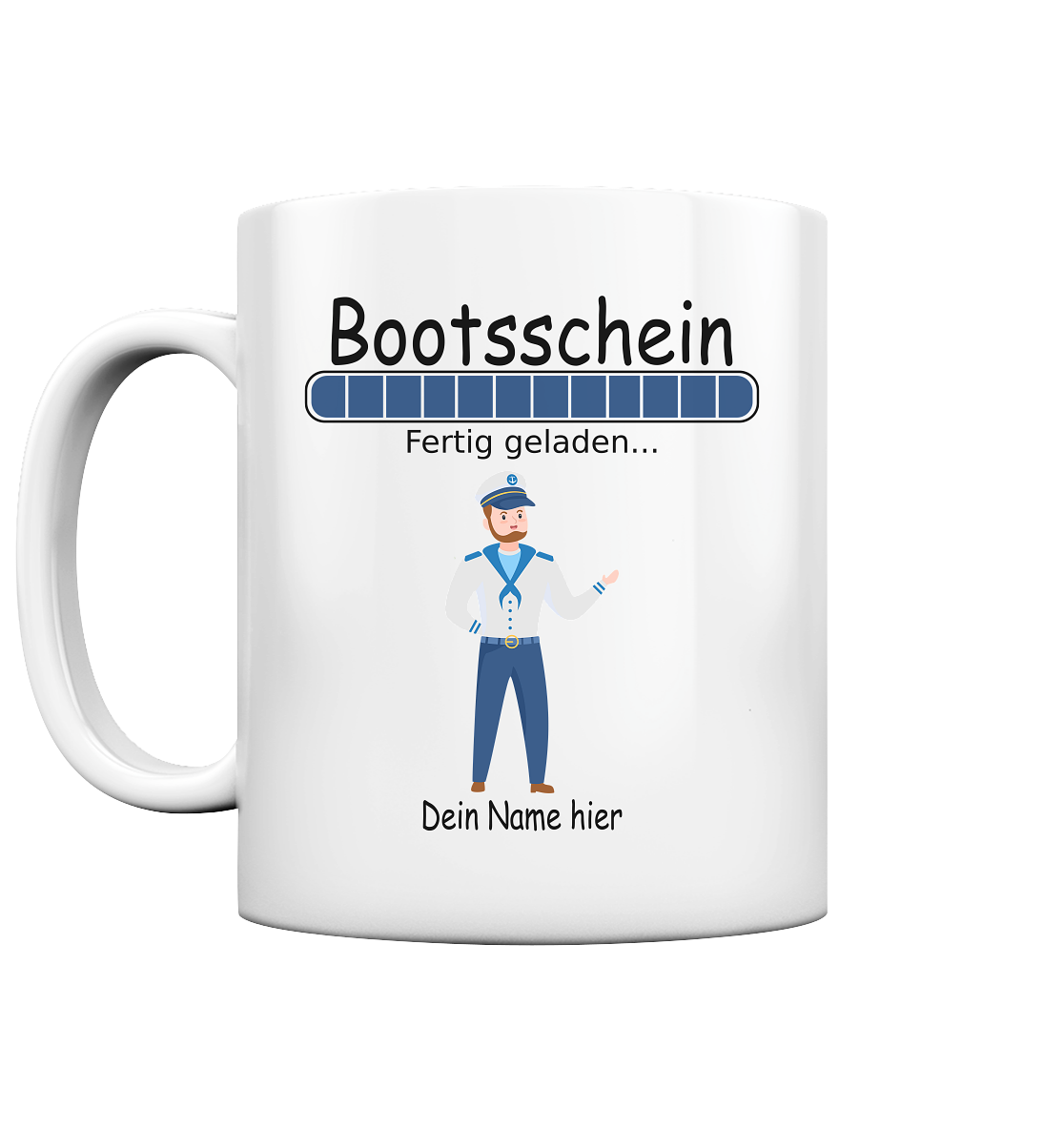 Sportbootführerschein Geschenk Bootsschein bestanden - Tasse mit Namen