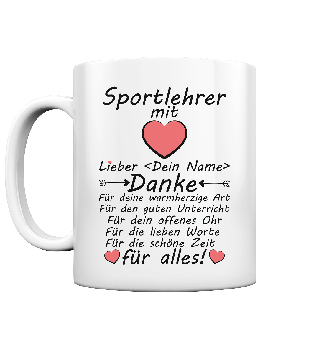 Abschiedsgeschenk für Sportlehrer Personalisiert