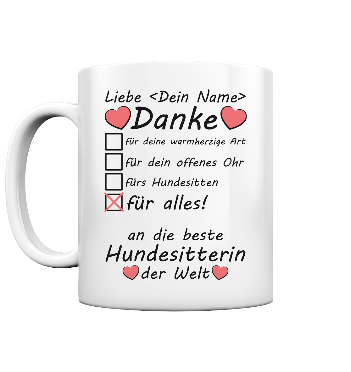 Beste Hundesitterin Geschenk | Tasse  