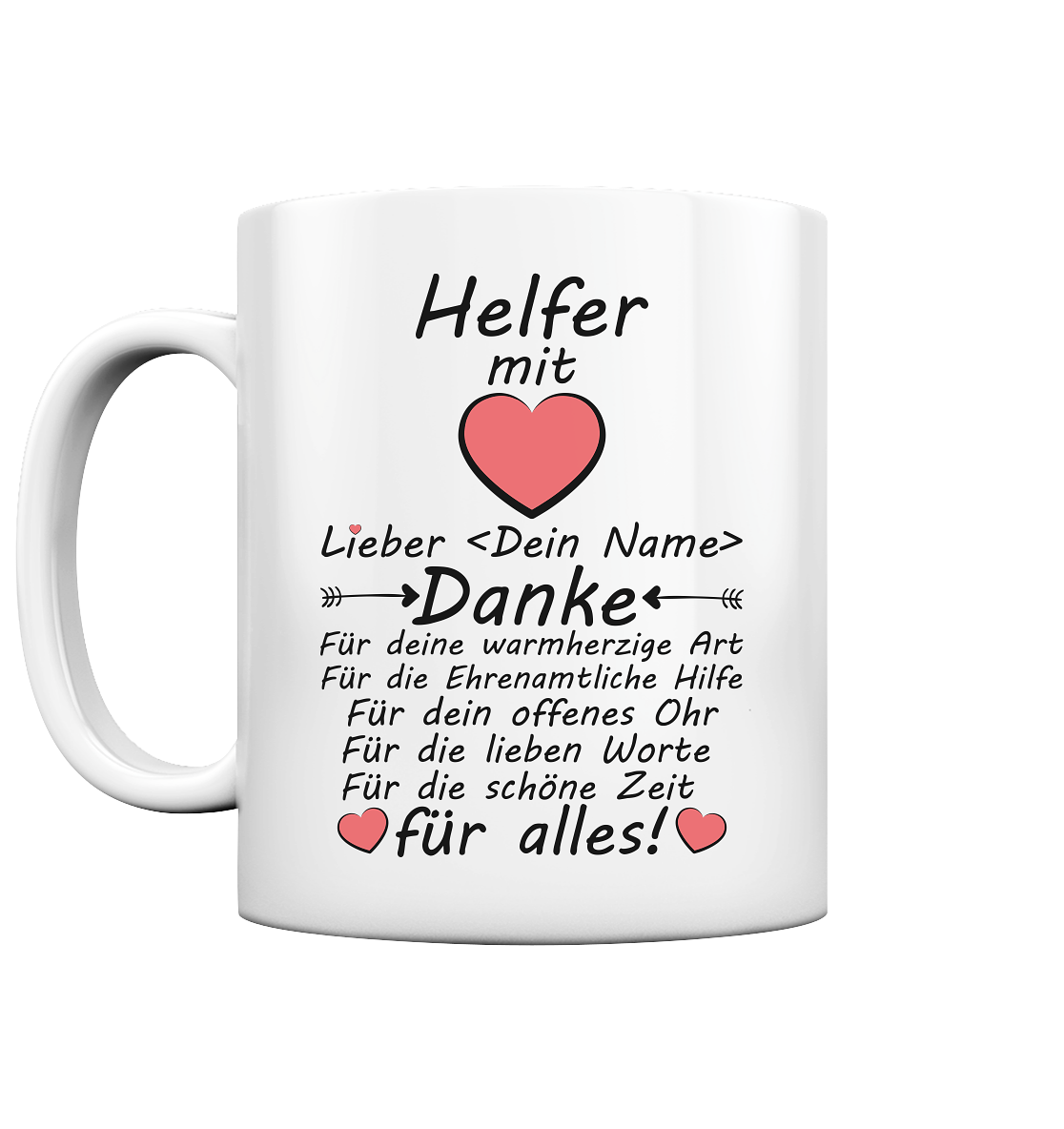 Danksagung Dankeschön Tasse an Ehrenamtliche Helfer Geschenk 2