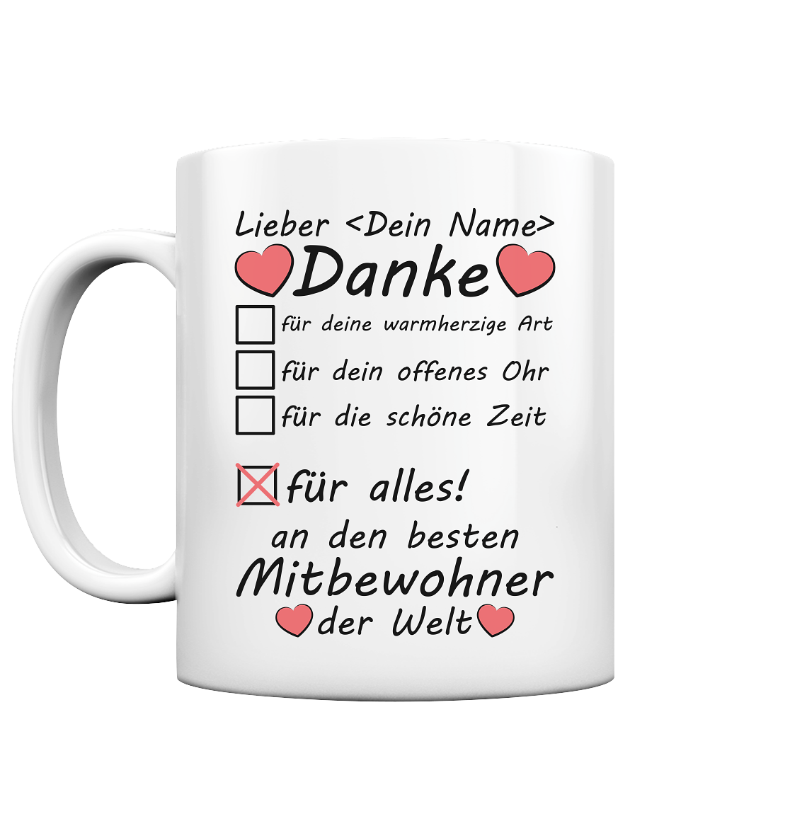 WG Mitbewohner Abschiedsgeschenk Tasse 2