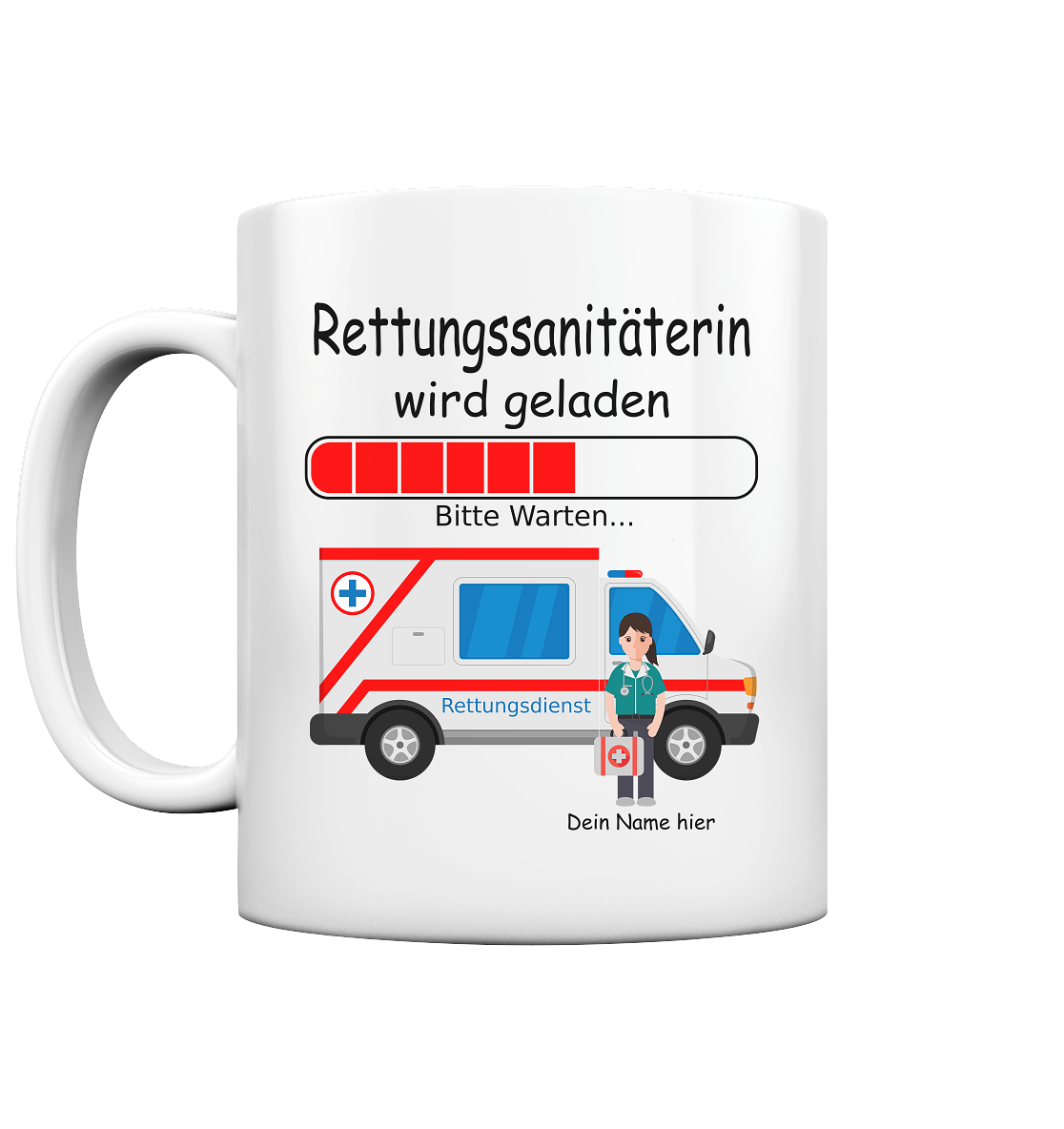 Rettungssanitäterin Ausbildung Tasse als Geschenk 