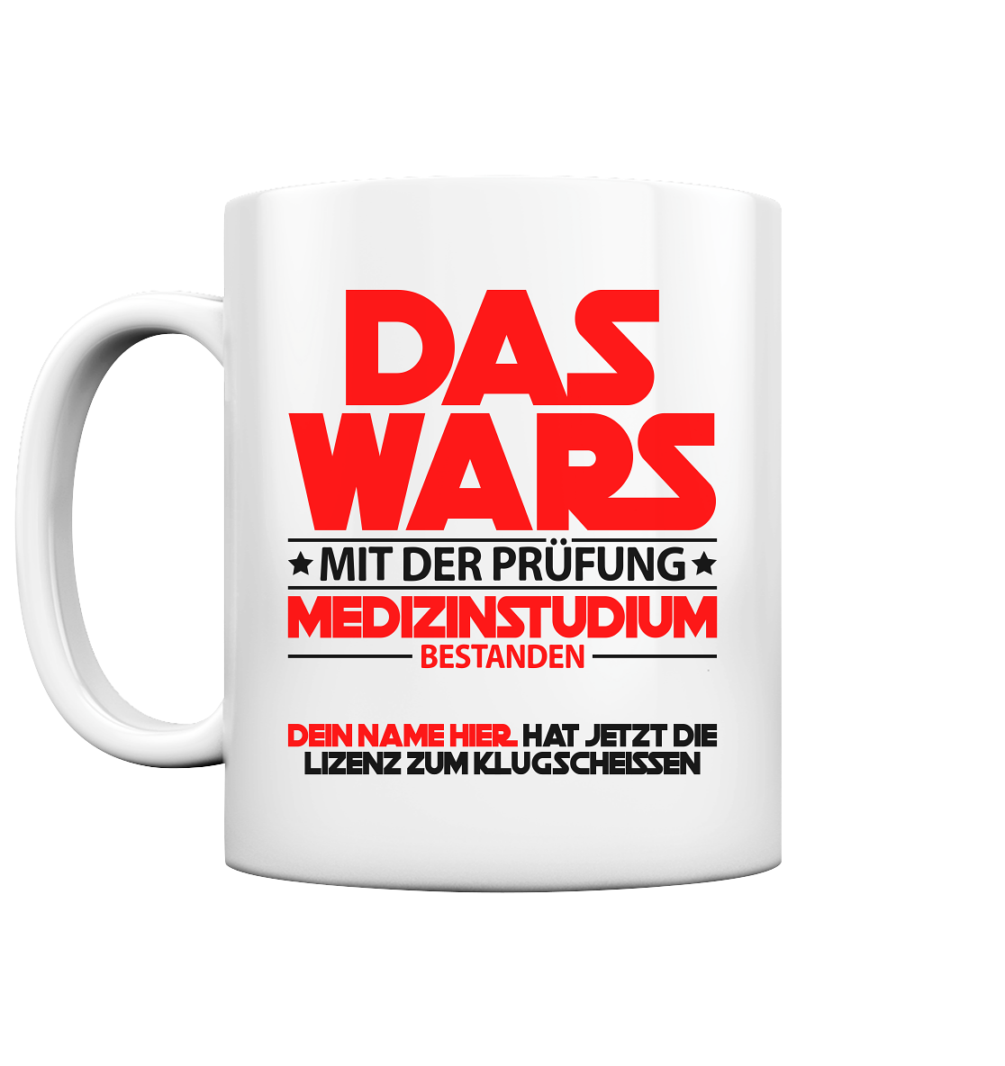 Medizinstudium Fertig Geschenk | Tasse rot 2