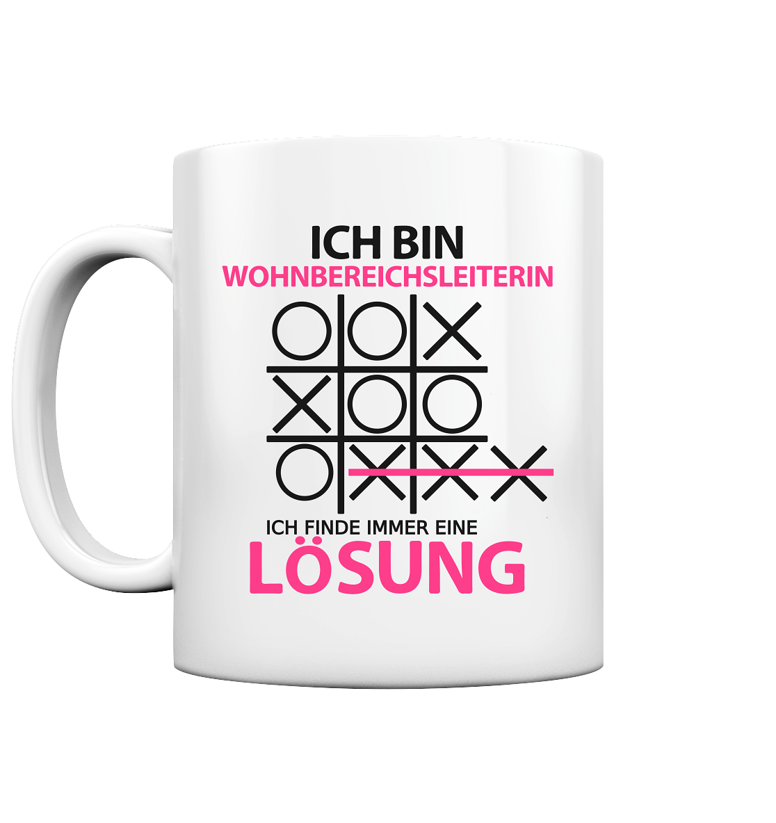 Geschenk für Wohnbereichsleiterin WBL - Witzige Sprüche Tasse Ich Bin