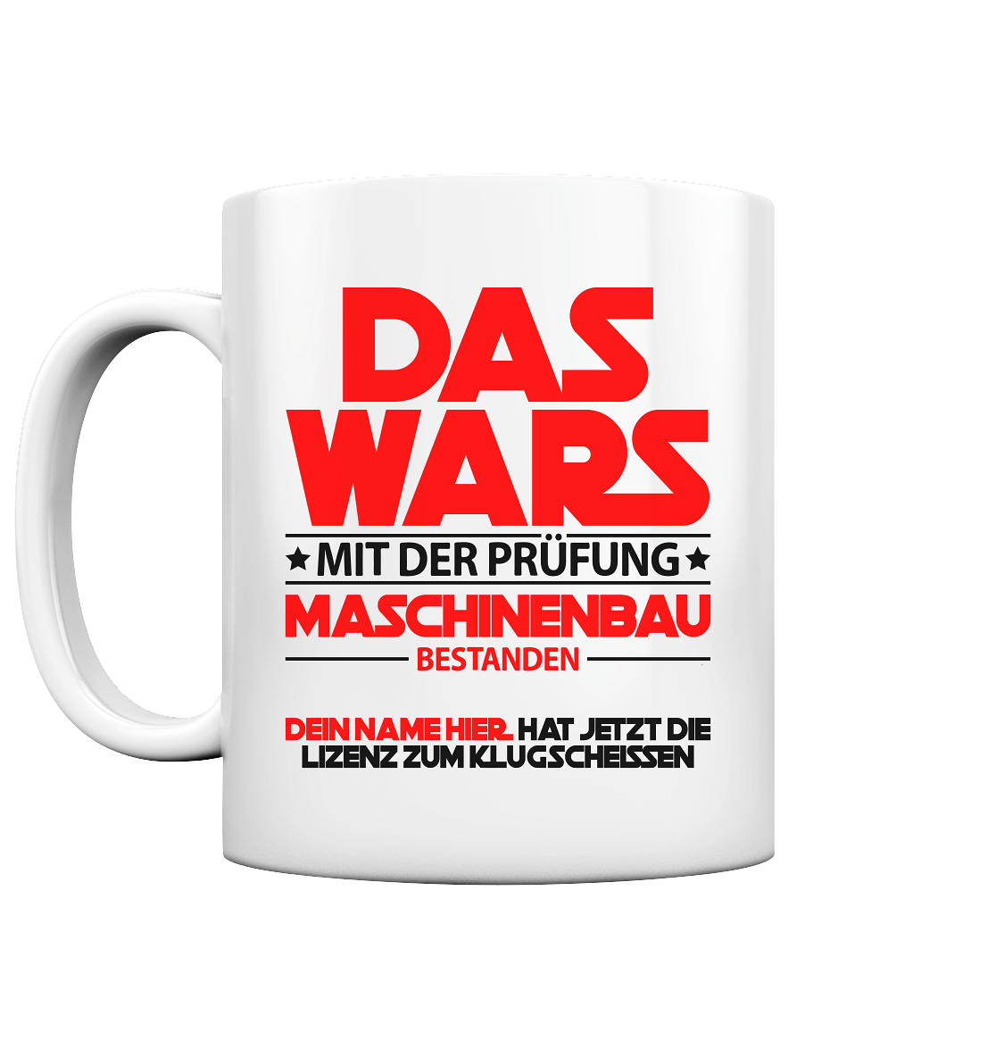 Doktortitel Maschinenbau | Geschenk | Tasse