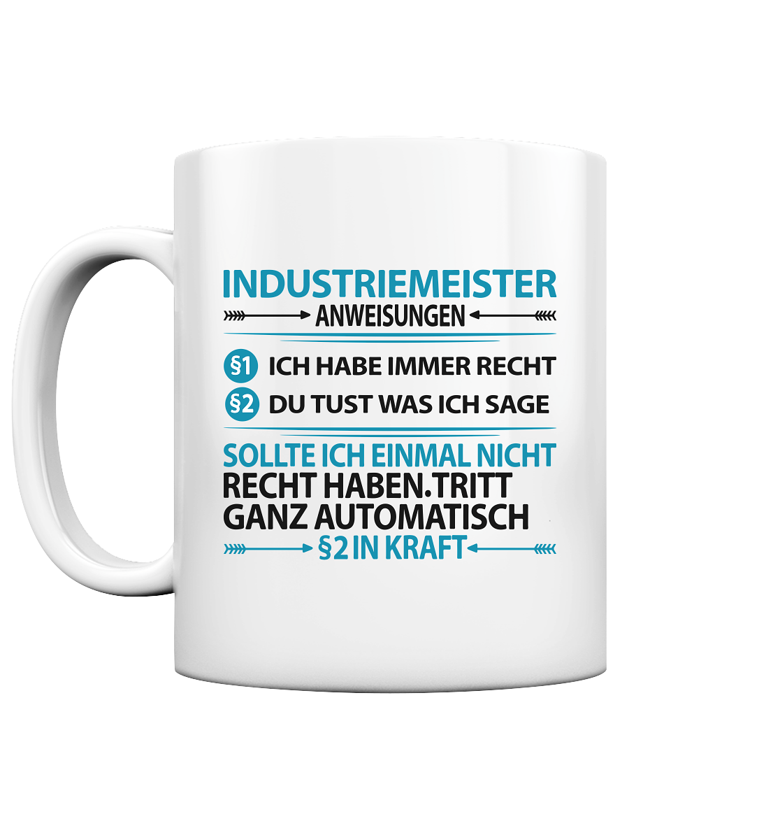 Industriemeister Metall | Geschenk anweisungen tasse