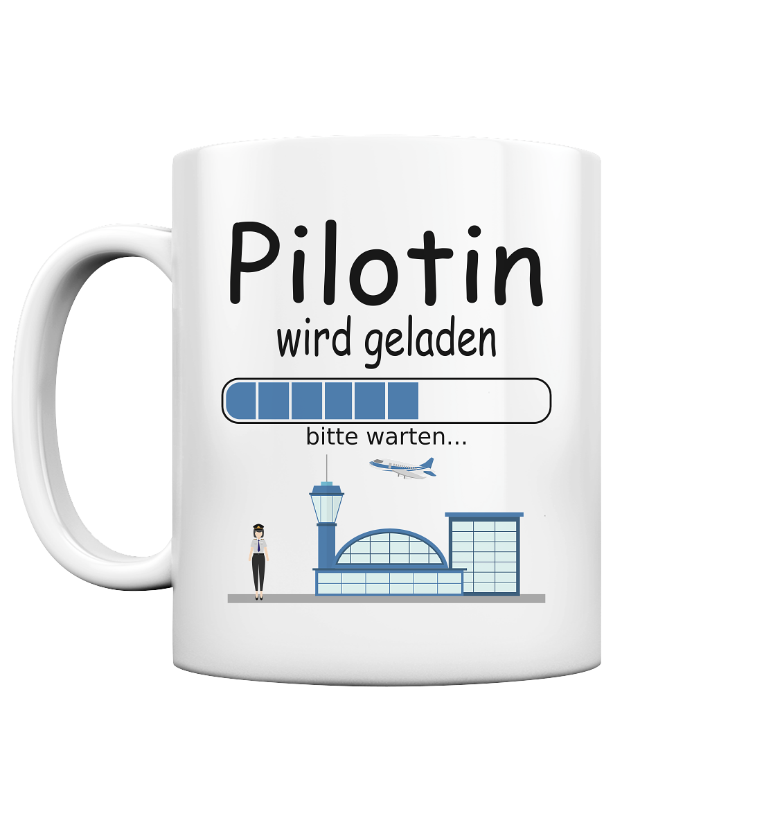 Geschenk für angehende Pilotin - Pilotenausbildung Tasse 