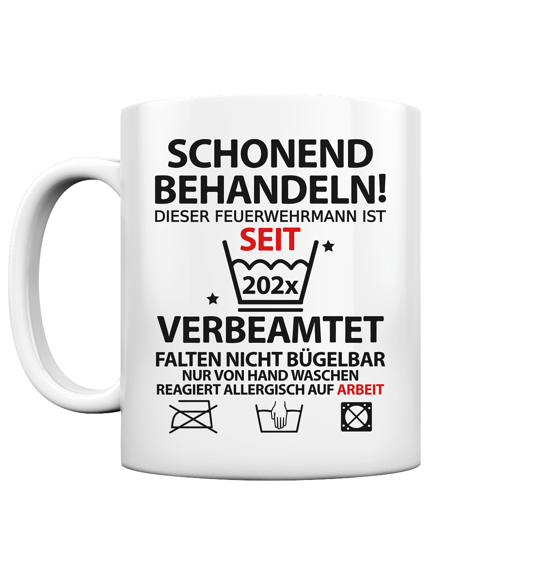 Feuerwehr Verbeamtung Geschenk mit Wunschnamen 2