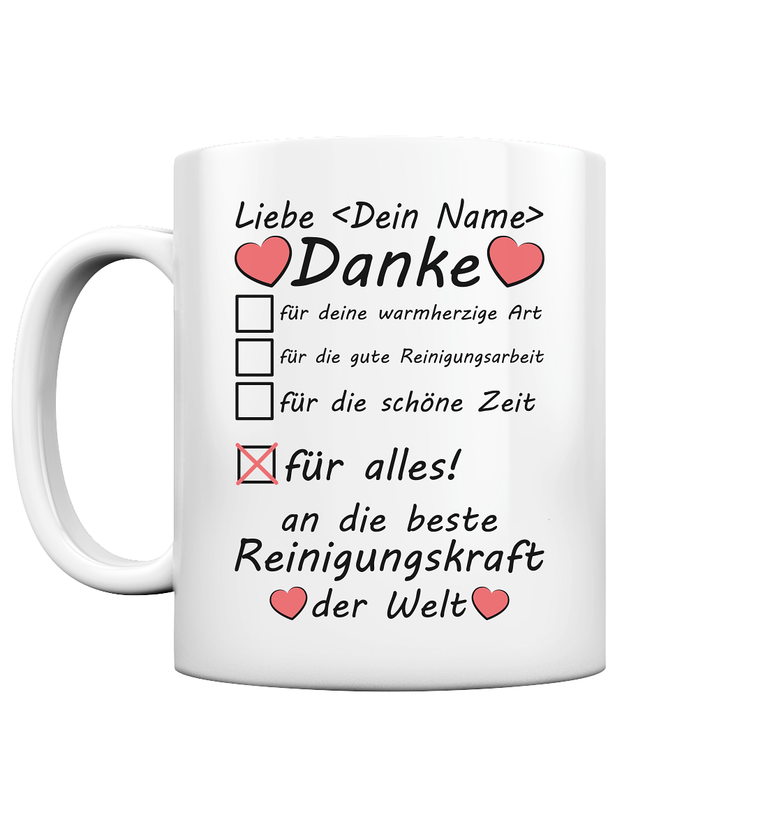 Danke Tasse an Reinigungskraft | Geschenk 2