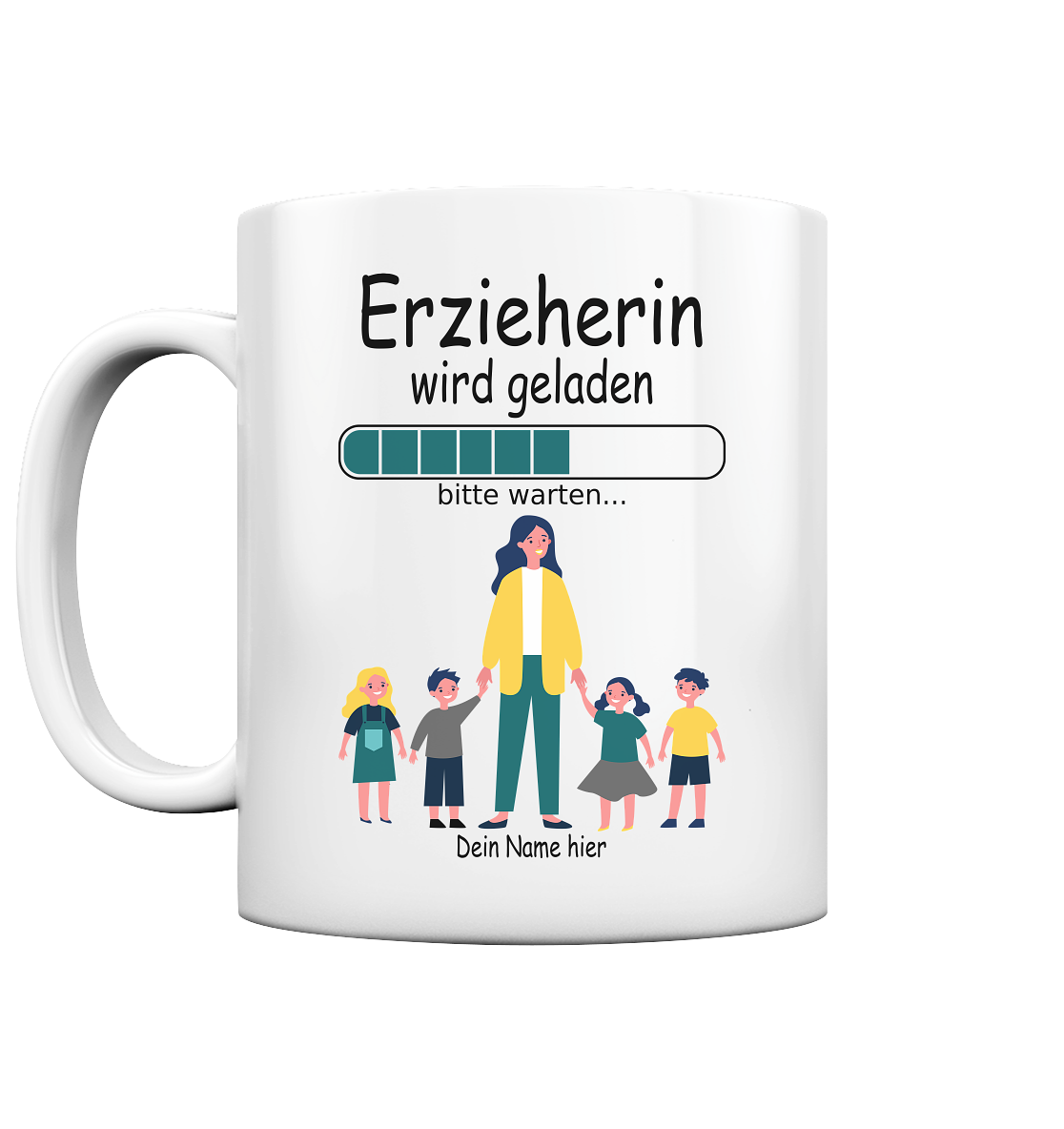 Zukünftige Erzieherin Geschenk mit Wunschnamen Tasse 2