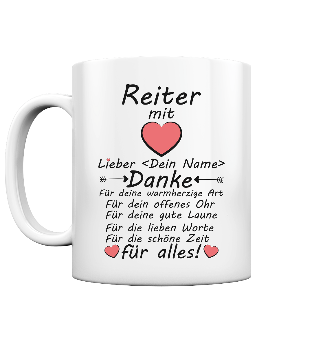 Dankeschön für Erwachsene Reiter | Geschenk Tasse 2