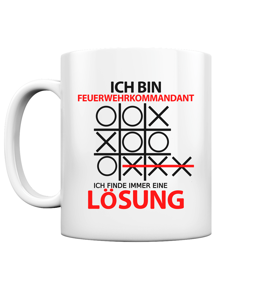 Feuerwehrkommandant Geschenk - Lustige Tasse mit Spruchmotiv