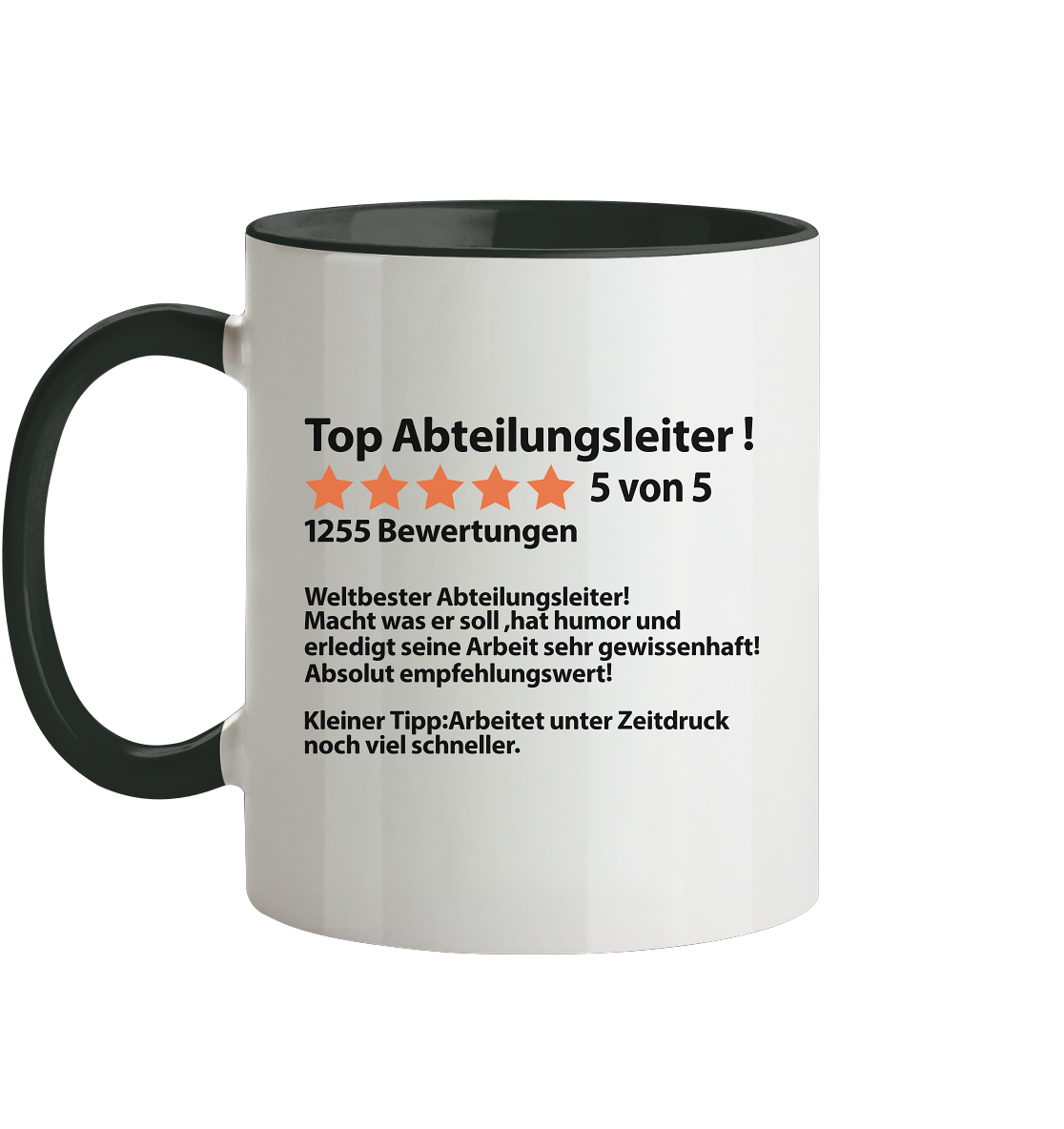 Abschiedsgeschenk für Abteilungsleiter Abteilungsleiterin Tasse