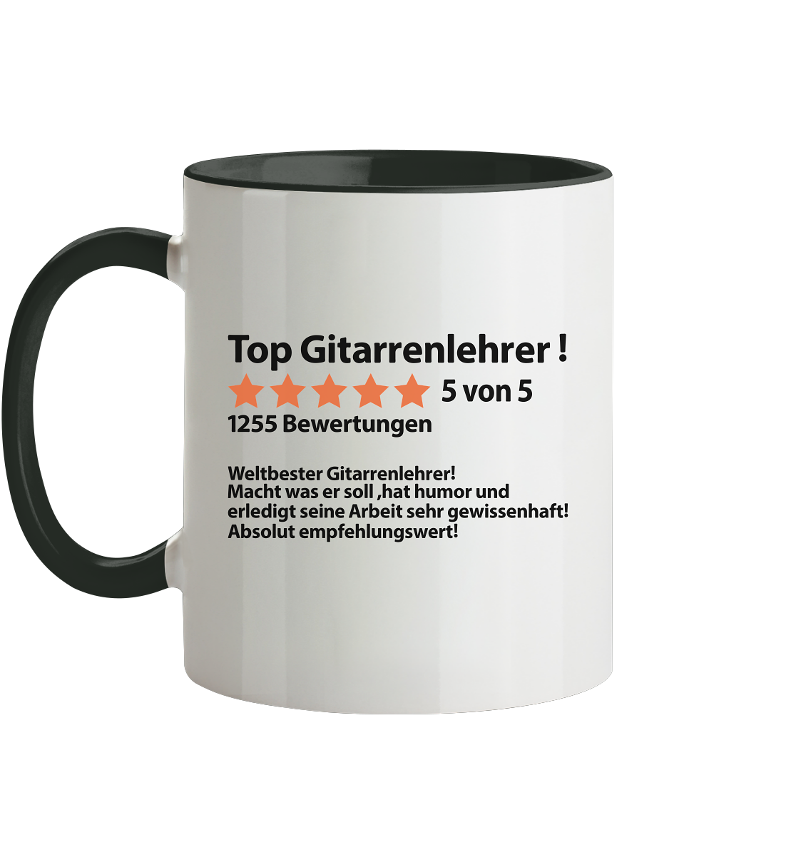 Abschiedsgeschenk Gitarrenlehrer Gitarrenlehrerin - Sprüche Tasse