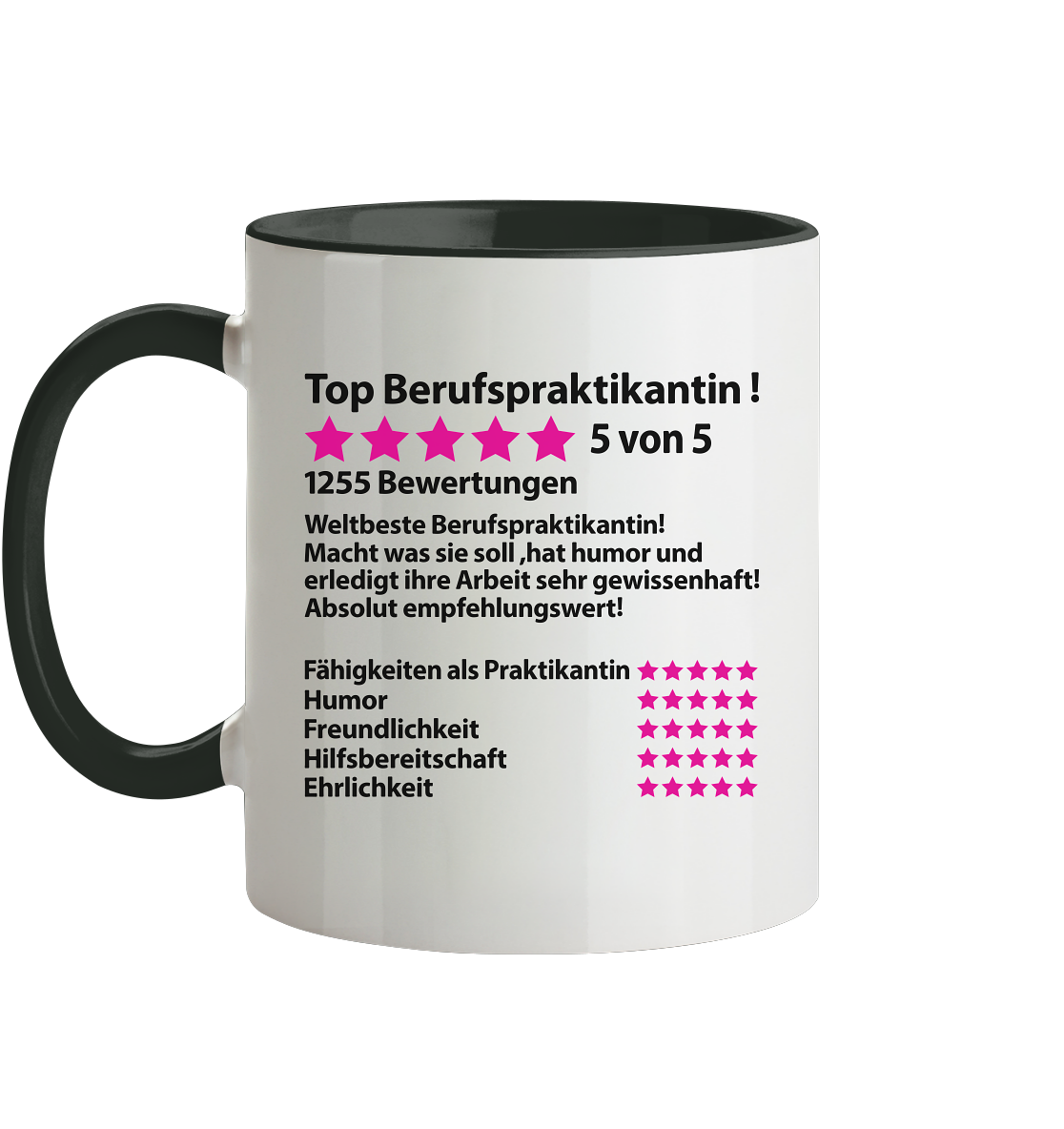 Abschiedsgeschenk Berufspraktikantin - Witzige Sprüche Tasse Geschenk zum Abschied
