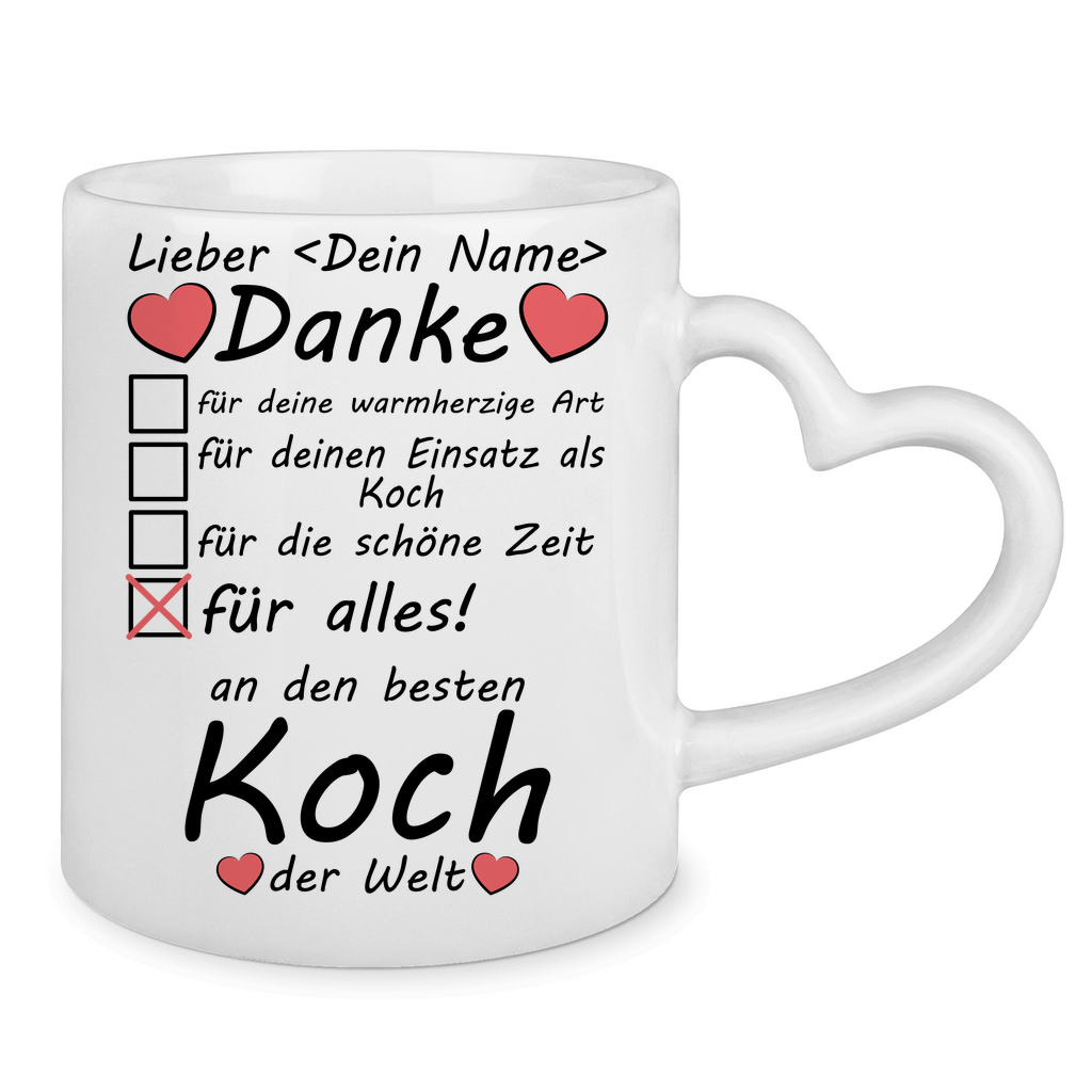 Bester Koch Tasse | Dankeschön Geschenk