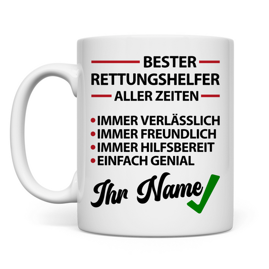 Beste Rettungshelfer | Tasse | Geschenk