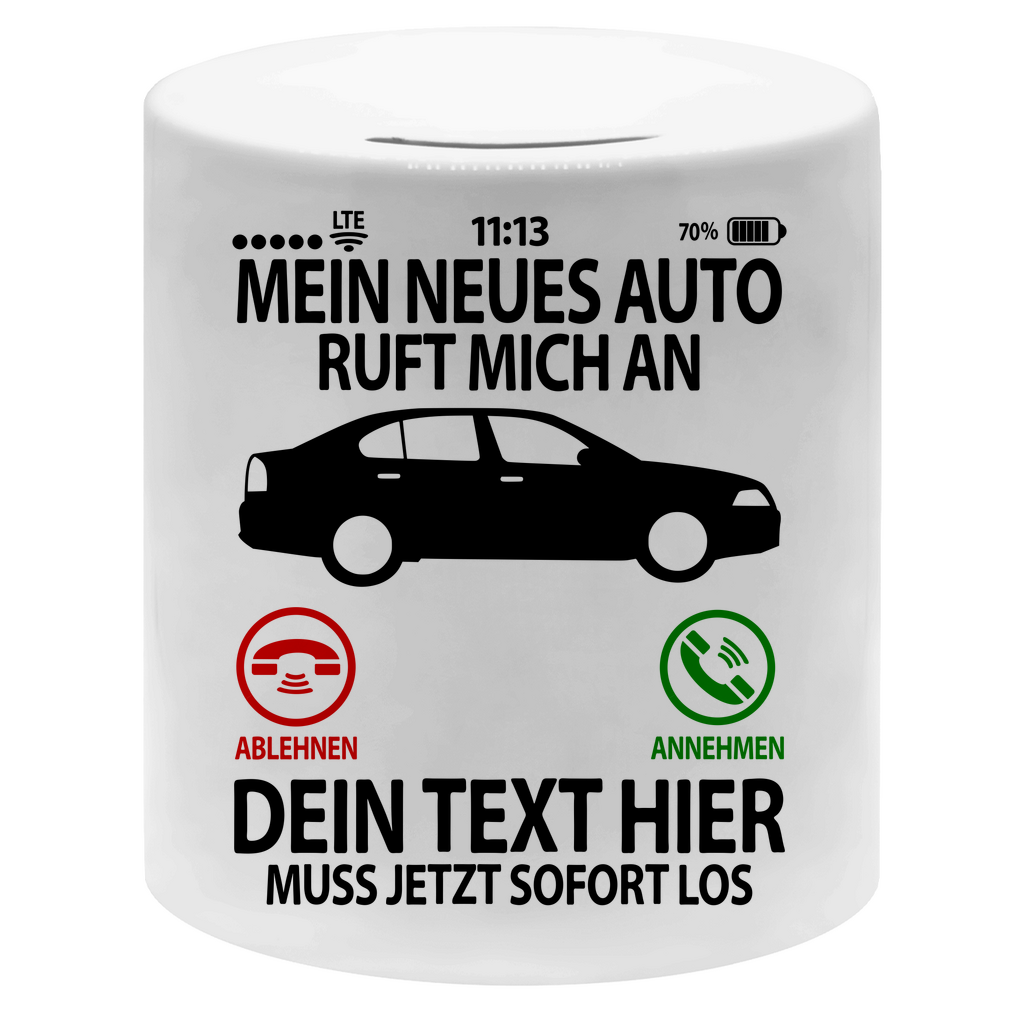 Mein Erstes Auto Spardose Geschenk