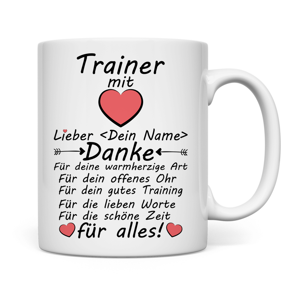 Saisonabschluss Trainer | Geschenk Danke für Alles  Rückseite
