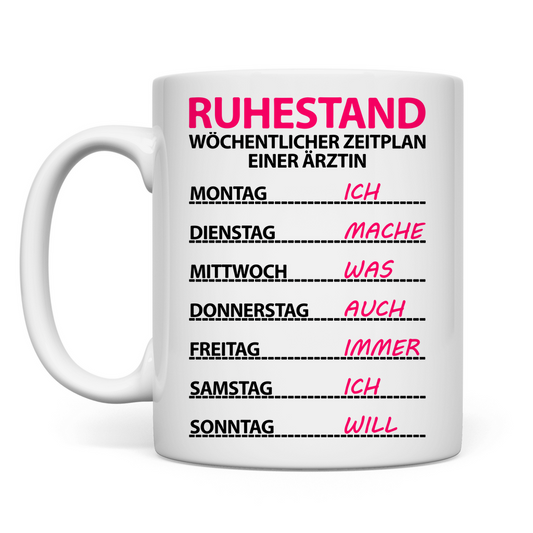 Ärztin Ruhestand Tasse | Rentenbeginn Geschenk