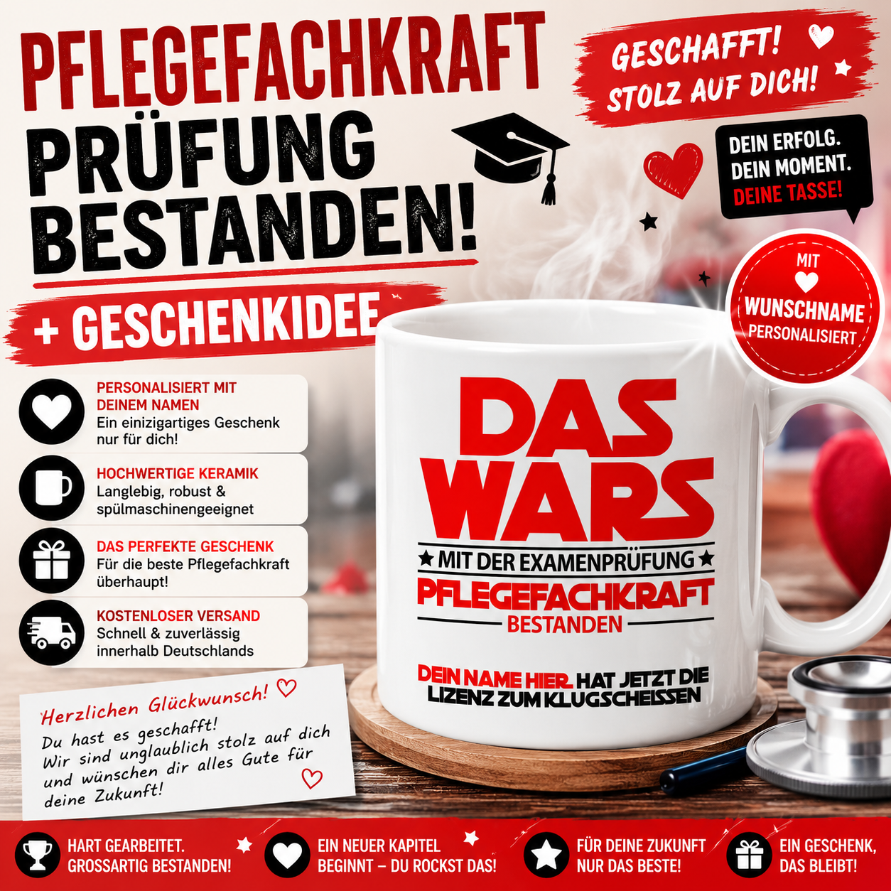 geschenk zur bestandenen prüfung abschluss pflegefachkraft