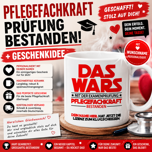 geschenk zur bestandenen prüfung abschluss pflegefachkraft
