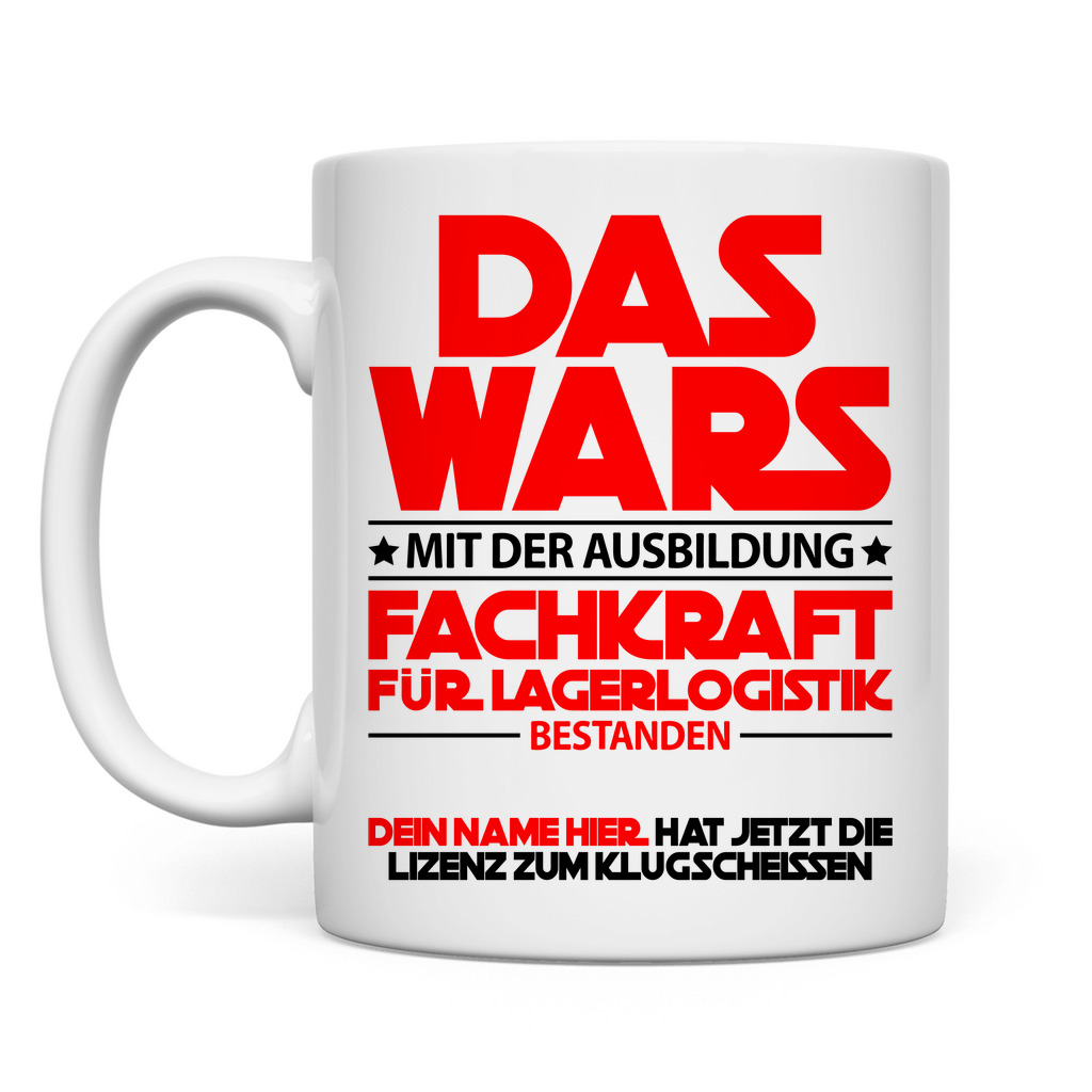 Fachkraft Für Lagerlogistik Ausbildung bestanden Tasse  Geschenk