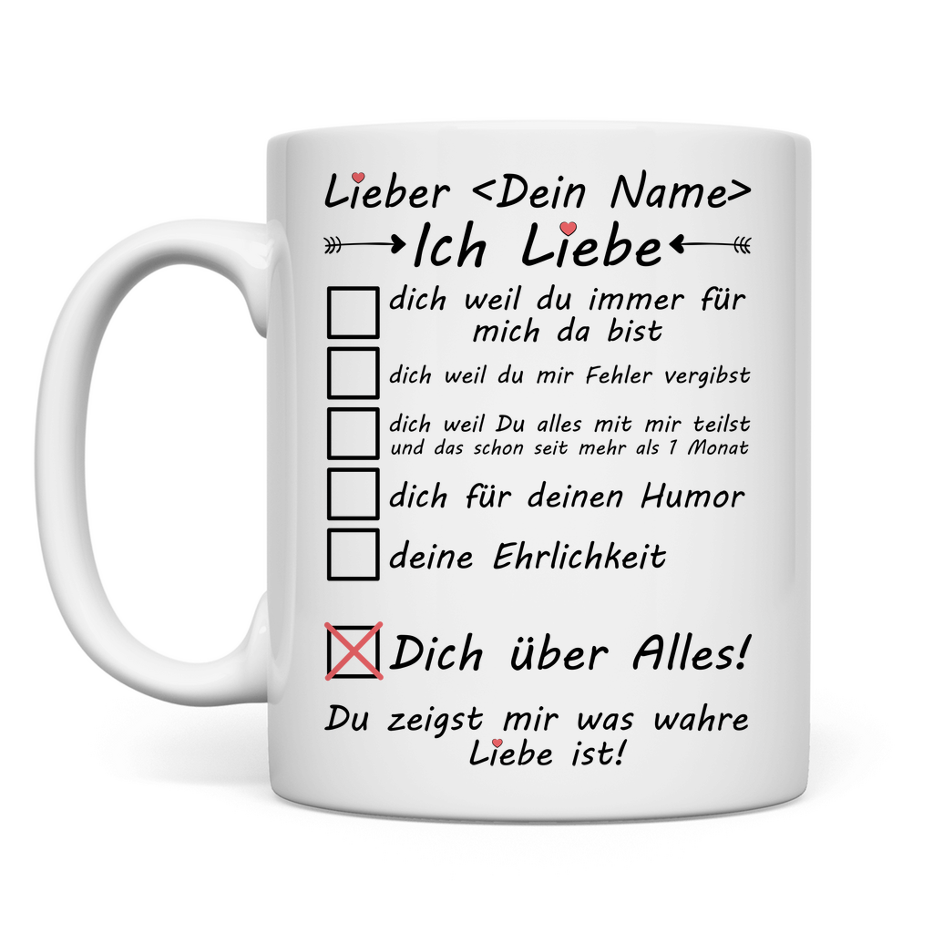 1 Monatstag l Geschenk für Freund Ihn Tasse