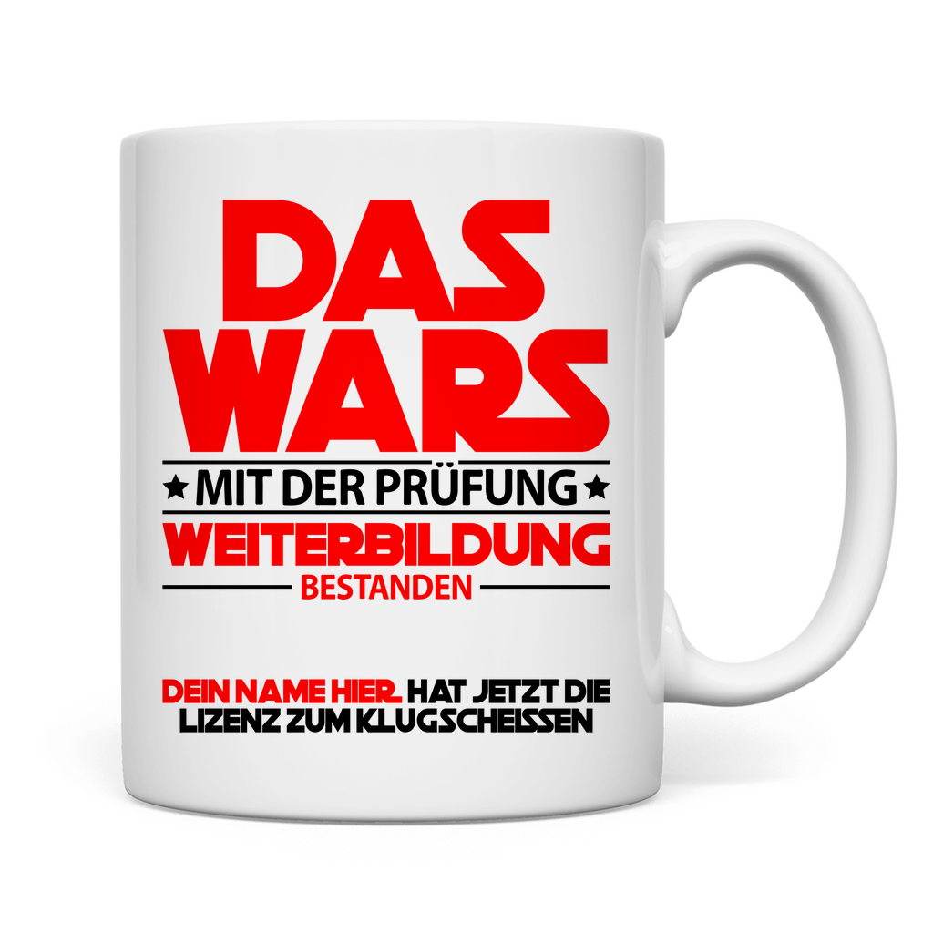 Bestandene Weiterbildung | Geschenk Tasse 2
