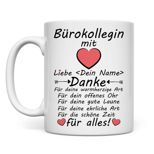 Beste Bürokollegin | Abschiedsgeschenk Tasse