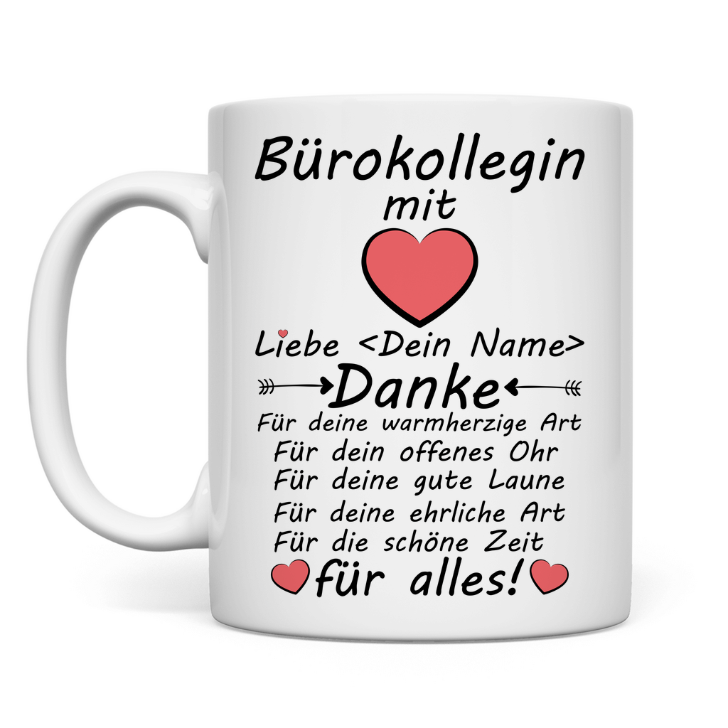 Beste Bürokollegin | Abschiedsgeschenk Tasse