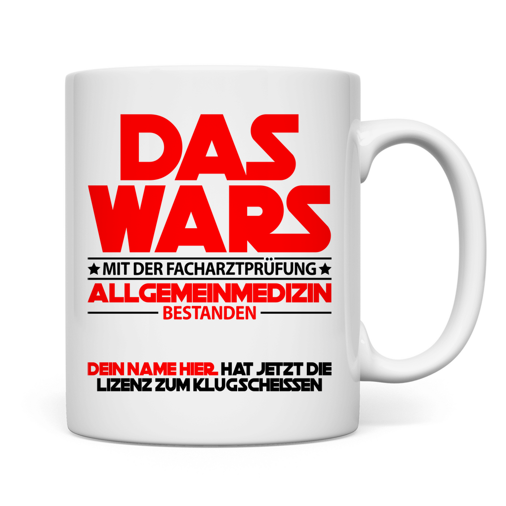 Allgemeinmedizin Prüfung bestanden | Facharzt tasse 2