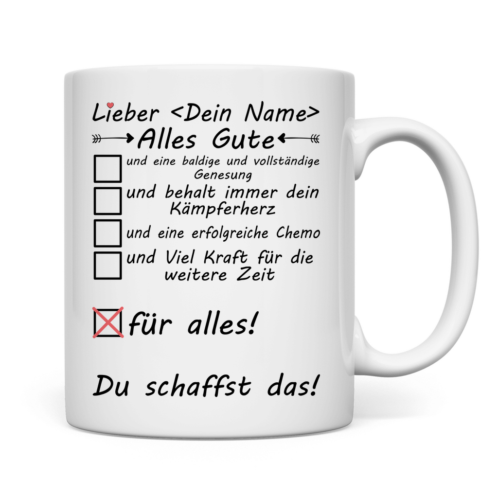 Krebspatient Aufmuntern | Mann | Geschenk Tasse