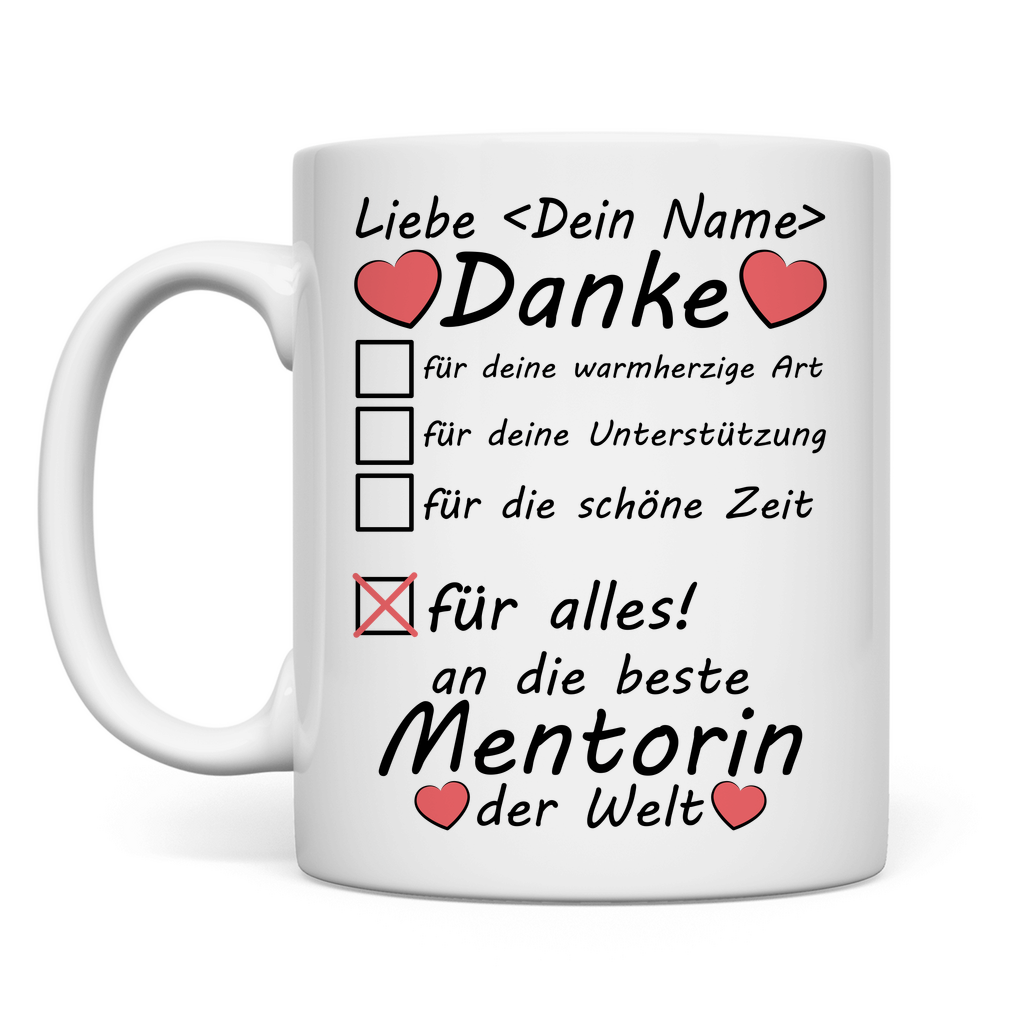 Danke an Mentorin Referendariat | Tasse Beste Geschenk