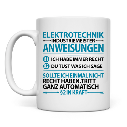 Elektrotechnik Industriemeister | Geschenk | Lustig   Tasse
