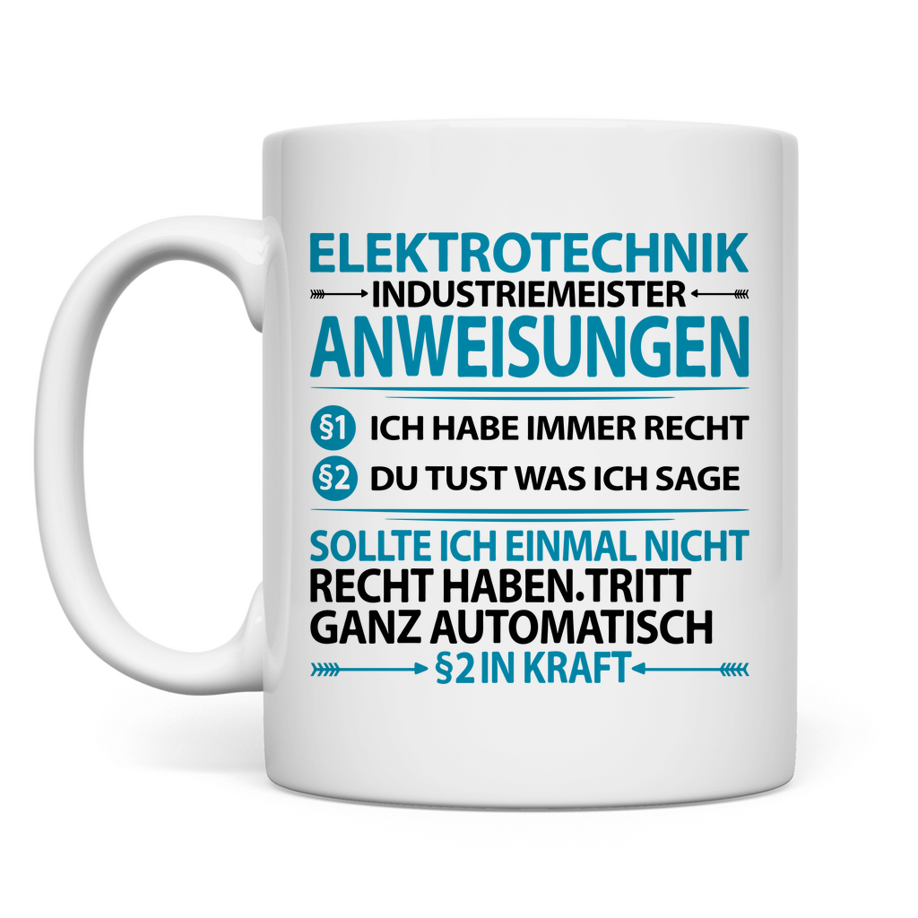 Elektrotechnik Industriemeister | Geschenk | Lustig   Tasse