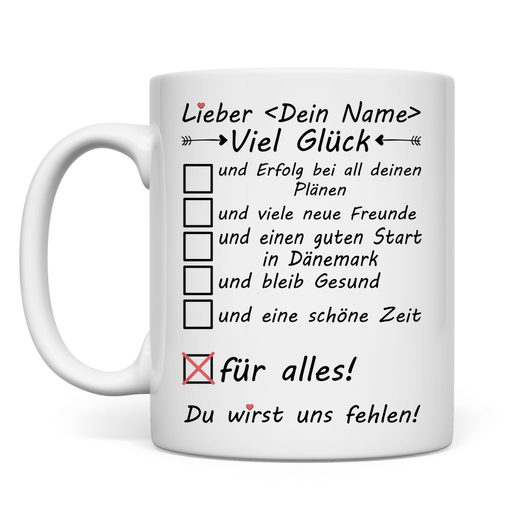 Auswandern nach Dänemark | Auswanderer | Geschenk tasse