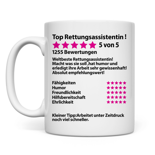 Rettungsassistentin Geschenk | zum Abschied Tasse