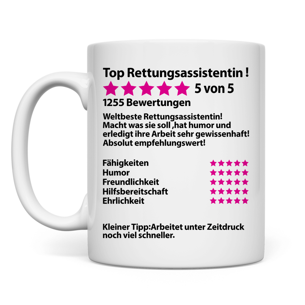 Rettungsassistentin Geschenk | zum Abschied Tasse