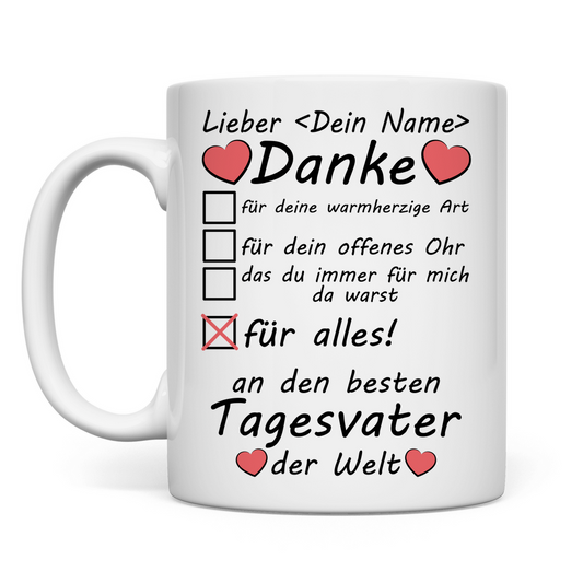 Abschiedsgeschenk Tagesvater | zum Abschied   beste Tasse