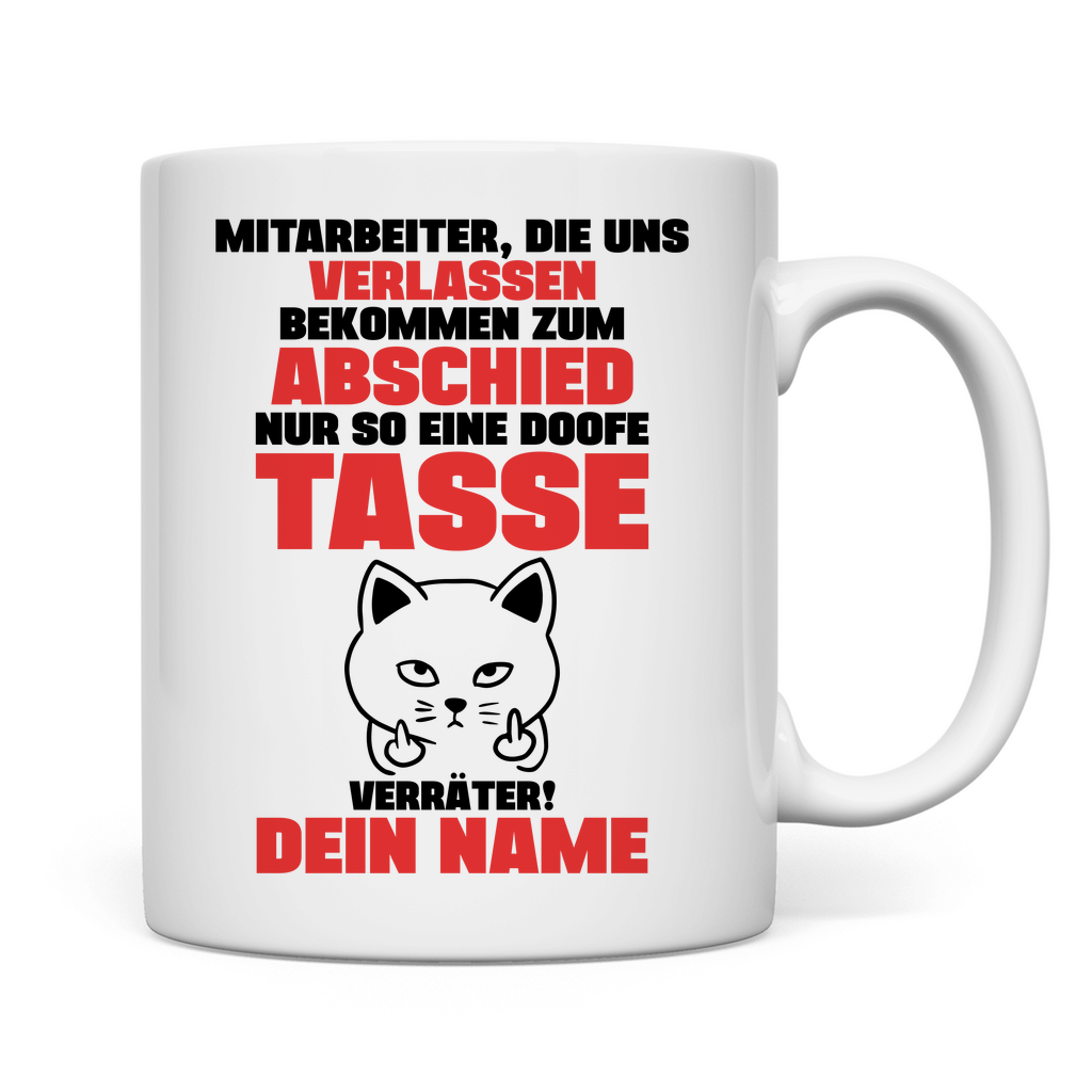 Verabschiedung Langjähriger Mitarbeiter | Ruhestand | Geschenk Tasse personalisiert