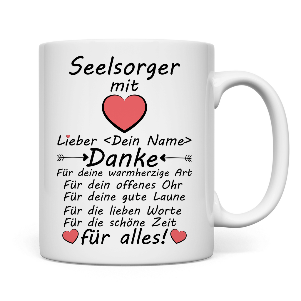 Danke an Seelsorger |  Seelsorge Geschenk Tasse 2