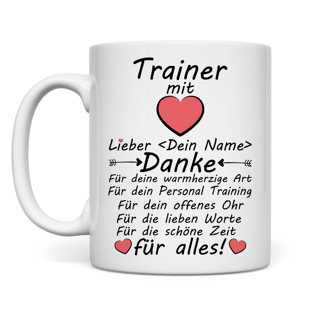 Personal Trainer | Danke Sagen | Geschenk  Tasse